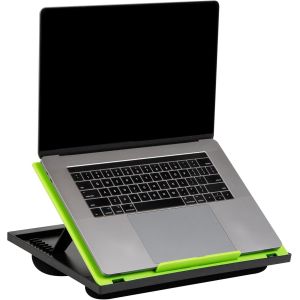 WQS-Bureau sup&eacute;rieur r&eacute;glable &agrave; 8 Positions avec Coussins, Moniteur, Support pour Ordinateur Portable, Vert, 37,5 x 27,9 x 18,5 cm (L x l x H) - Neuf