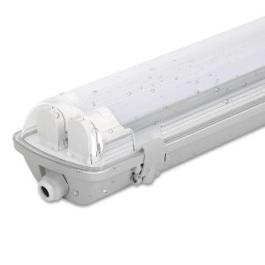 20x R&eacute;glette Led &Eacute;tanche Lampe Led Pour Pi&egrave;ces Humides Lampe Ovale Pour Ext&eacute;rieur 120cm 2 X 18w Blanc Neutre - Neuf