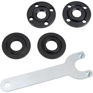 4 Pièces Rechange pour Meuleuse D'angle Accessoires avec Clé Flex de 125mm et Clé à Bride,Serrage pour Meuleuse Angulaire,Clé à Molette de Meuleuse D'angle pour Différents Modèles D'angles - Neuf