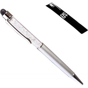 QUALITÉ 2 - en - 1 écran tactile capacitif stylet et stylo à bille avec cristaux (ARGENT) - Neuf