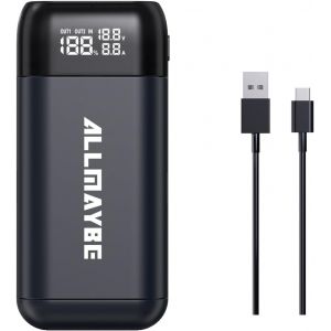 CERU-Chargeur De Batterie Portable Pb2Sl Amélioré 18650 Avec Fonction Batterie Externe Pour Batteries Li-Ion 18650 Et 21700 - Avec Sortie Usb Et Entrée Usb-C (Batterie Non Incluse) - Neuf