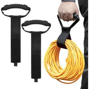 MEVRONISSHOP-2 Pièces Organisateur de Rallonges et Tuyaux avec Sangle Robuste de 55 cm, Poignée de Transport et Support Mural, Extended Organisateur de Cable pour le Rangement des Câbles et Tuyaux da - Neuf