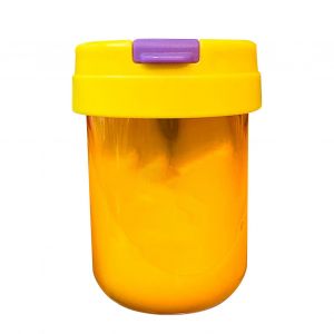 Hjlian Gobelet En Paille Simple Et Mignon, Mini Bouteille D'eau Portable, Resistante Aux Hautes Temperatures Et Anti-Poussiere, Jaune - Neuf