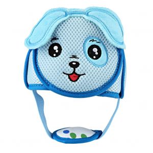 Casque De Securite Reglable Pour Bebe, Motif Animal De Dessin Anime, Protection De La Tete Pour La Marche (Chien Bleu) - Neuf