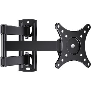 Support Mural TV pour télévision de 10 à 30 Pouces - Support TV pivotant et Extension maximale 44cm à écran Plat LED, LCD et OLED jusqu'à 20KG VESA 100X100 mm - Neuf