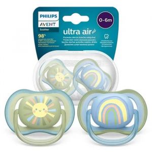 Sucette B&eacute;b&eacute; 0 6 Mois - Philips Avent - Ultra Air Scf085 58 - Silicone Orthodontique Sans Bpa - Neuf