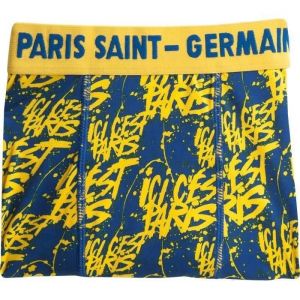 4 Ans - Boxer Short - Paris Saint Germain - Psg - Jaune - Enfant - Polyester - Neuf