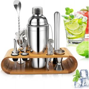 Kit Shaker Cocktail Complet 750 Ml Avec Accessoires - Neuf