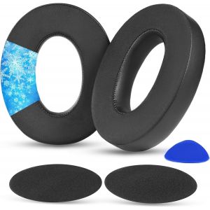 KAL-Hd620S Kits De Coussinets En Gel Rafraîchissant Compatibles Avec Casque Sennheiser Hd620S Hd 620S Hd620 Coussinets D'Oreille De Rechange En Mousse À Mémoire De Forme Noir - Neuf