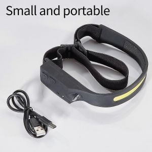Lampe de poche multifonctionnelle COB USB lumineuse pour hommes et femmes, lampe de sauna à capteur manuel, lampe frontale LED pour la pêche en plein air, 2022 - Neuf
