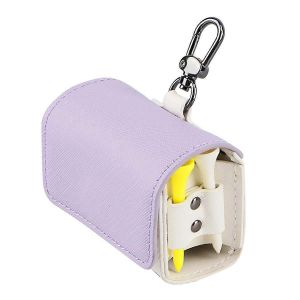 Golf Ball Sac Pochette Color-Block Golf Tees Sac Porte-Sac Violet - Neuf