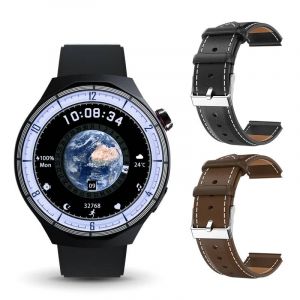 Montre Intelligente Open-16/09/2018 Yos Pour Hommes,Montre Intelligente De Sport,Cadrans Personnalisés,Fréquence Cardiaque,Oxygène Sanguin,Ndavid,Amoled,2 Go,Dean,Vidéo Locale,Ht30.Black Leather 2A. - Neuf