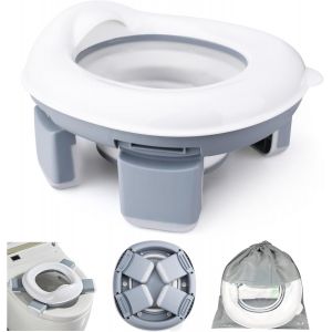Pot Bebe Toilette Portable,Si&egrave;ge De Toilette Pour Enfants,Pliante Toilettes Pour Enfants,Si&egrave;ge Toilette Pliable Enfants 3-In-1,Pour Les D&eacute;placements - Pot D'entra&icirc;nement Pour Gar&ccedil;ons Et Filles - Neuf
