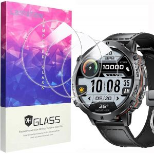 Kalanka-3 Pièces Protection Écran Compatible Avec Lige Tx3 1,73 Pouces Smart Watch Verre Trempé,Protecteur D'écran Verre Trempé Pour ¿¿Lige Tx3-A/Tx3-B/Tx3-G Smart Watch (3 Packs) - Neuf