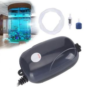 Dilwe-Pompe À Air D'aquarium Pompe À Air Réglable Pour Aquarium Rs-290 Pour Aquarium Marin D'eau Douce Prise Eu 220v-Tim - Neuf