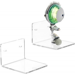 Tianyi-Lot De 2 Petites Étagères Murales Transparentes De 10 Cm, 4 Mm D'épaisseur, En Acrylique, Pour Figurines, Plantes, Caméras De Sécurité, Haut-Parleurs, Étanches À L'humidité - Neuf