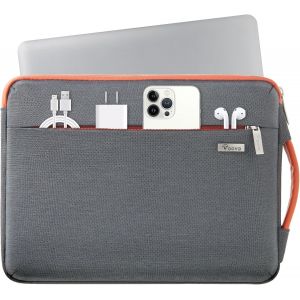 Housse Ordinateur Portable 15.6 16 Pouces (37×25,5×2,5Cm) Pochette Ordinateur, Housse Pc Avec Poignée Pour Macbook Pro 16 Acer Conceptd 16 Lenovo 16 Inspiron 16 Ideapad 15.6, Gris [COM912642] - Neuf