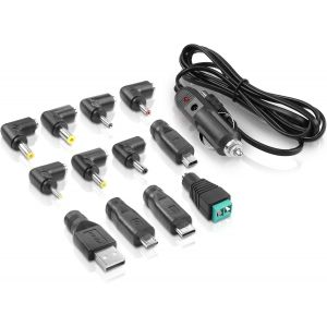 JGD-60W 12V prise allume - cigare vers prise DC et adaptateur usb 12 prise DC 1.8m cordon d'alimentation 5a pour lecteur DVD portable, GPS, navigation, Haut - parleur Bluetooth 1.8M - Neuf