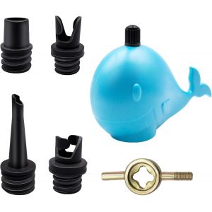 Letnerny-Adaptateur De Pompe Sup, Adaptateur De Kayak, Bateau Adaptateur De Valve Avec 4 Buses Pour Bateau &Agrave; Rames Gonflable,Planche De Stand Up Paddle, Kayak - Neuf