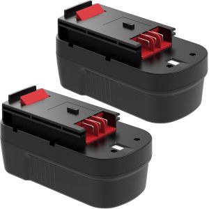 MEVRONISSHOP-18V 3600mAh 2 pcs Ni-Mh Batterie de Remplacement pour Black Decker A1718 A18NH A18E HPB18 HPB18-OPE HPB18-OPE2 244760-00EPC18 FSB18 FS180BX FS18BX FS18FL NST2118 Outil Rechargeable - Neuf