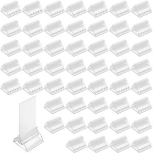 48 Porte-Cartes De Jeu En Plastique,Porte-Cartes De Jeu Transparent,Porte-Cartes De Lieu,Porte-Pièce De Jeu Porte-Photo Pour Cartes,Photos,Mémos,Affichage D'images (Transparent) - Neuf