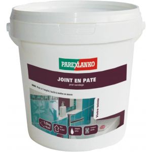 MEVRONISSHOP-Joint en P&acirc;te pr&ecirc;t &agrave; l'emploi, Joint de carrelage compris entre 1 &agrave; 6mm pour mur et plan de travail int&eacute;rieur, Blanc, 1,5kg - Neuf