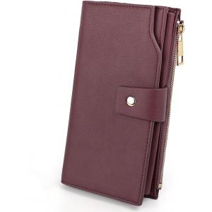 TIANYI-Femme Portefeuille Blocage RFID en PU Cuir avec Bracelet Grande Capacit&eacute;(21 emplacements de Cartes) Poche Int&eacute;rieure Convient aux Portables 5.5 - Neuf