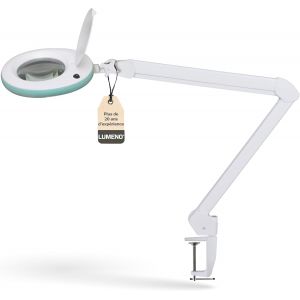 Subzonal-Led Lampe Loupe 7218gn Avec Lentille En Verre De 127 Mm, Lampe De Travail, Convient Pour Cosm&eacute;tique, Les Bricoleurs, Aide &Agrave; La Lecture Lampe Grossissante, 8 Dioptries Vert - Neuf