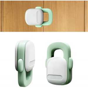 S&eacute;curit&eacute; Enfant Placard,2 Pcs De S&eacute;curit&eacute; Enfant Pour Armoire Et Tiroirs,Bloque Porte B&eacute;b&eacute;,S&eacute;curit&eacute; Enfant Pour R&eacute;frig&eacute;rateur,Avec Adh&eacute;sif,Pas De Per&ccedil;age,Pour Armoires,Tiroirs,R&eacute;frig&eacute;rateurs - Neuf