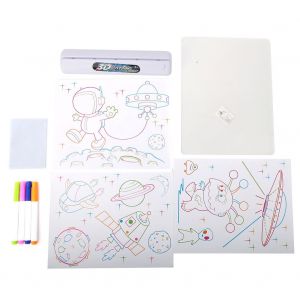 Planche A Dessin Lumineuse Led 3d Multifonctionnelle Pour Enfants (Espace) - Neuf