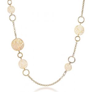 Kal-Long Collier Pour Les Femmes, Collier De Chaîne De L'arbre De Vie Pour Les Filles Collier En Or Rose Et Argent Avec Collier En Cristal Cz - Neuf