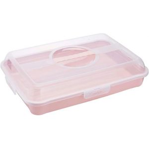 Boîte À Sandwichs,Gâteaux Et Muffins,Polypropylène,Rectangulaire,Enrico,Nordic Pink (Rose),43 X 29,5 X 10,5 - Neuf