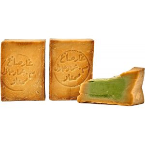 Hljhj-Original Savon ""D'alep"" 2 X 200 G, 80% D'huile D'olive Et 20% D'huile De Laurier, Savon Naturel Fabriqué À La Main Selon La Tradition Et La Longue Maturation - Neuf