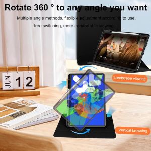 Cover Pour Xiaomi Redmi Pad Se 8.7" Coque Case Avec Emplacement Pour Stylo & Support Pivotantcuir Pu + Acrylique Transparent Coque Pour Xiaomi Redmi Pad Se 8.7" 11" (2025) Case - Neuf