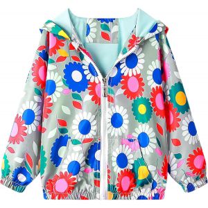 Kalanka-Fille Blouson Enfant Manteau Capuche Vest B&eacute;b&eacute; Sweat-Shirt Motif Animal Zipper Poche Veste Pull-Over Longue Manche Imperm&eacute;ables Manteaux Mignon Outwear Printemps Automne Coupe-Vent 1-7 Ans - Neuf