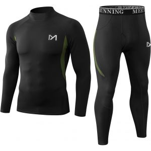 Jexnovashop-Sous-V&ecirc;tements Thermiques Homme &Agrave; Manches Longues Ensemble Haut Et Bas Pour Hiver, Respirant Et Anti-Humidit&eacute; - Pour Sports D'ext&eacute;rieur, Chasse, Ski - Neuf