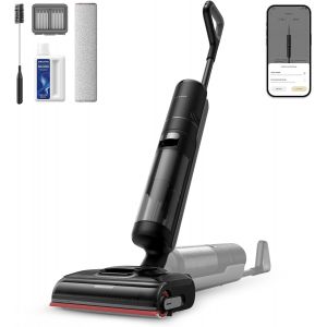 VornixorSarlshopH15 Pro Aspirateur Laveur, Bras robotis&eacute; AI DescendReach, Triple ar&ecirc;te, 21 000 Pa, antin?uds, Lavage Brosse immersif 100&deg;C, s&eacute;chage 5 Min 90&deg;C, contr&ocirc;le par Application, port&eacute;e &agrave; Plat - Neuf