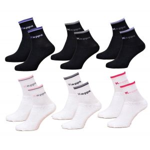 Chaussettes Femme Kappa Modèle Tennis -Assortiment Modèles Photos Selon Arrivages- Pack De 6 Paires Tennis Assorties - Neuf