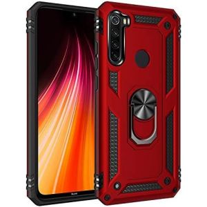 Kal-Coque Xiaomi Redmi Note 8t, Coque Redmi Note 8t, + Verre Trempé Etui Housse De Protection Antichoc Durable Résistante 2 En 1 Hybride Pc Robuste + Tpu Souple Pour Xiaomi Redmi Note 8t- Rouge - Neuf