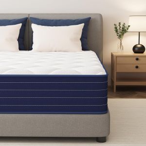SUBZONAL-Matelas Simple 3FT 90x190x25cm &iquest; Mousse &agrave; M&eacute;moire de Forme Gel 10 Pouces &iquest; Matelas Orthop&eacute;dique &agrave; 7 Zones &iquest; Hybride &agrave; Ressorts Ensach&eacute;s &iquest; Fermet&eacute; Moyenne &iquest; Isolation des Mouvements - Neuf