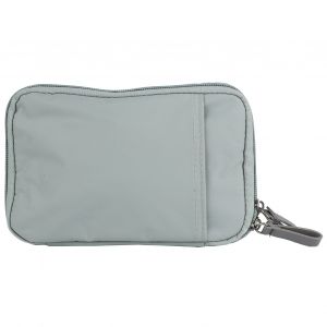 HJLIAN Portefeuille de voyage portable en nylon pour passeport, sac de rangement pour cartes de credit, sac a main, organisateur pour hommes et femmes, bleu clair - Neuf