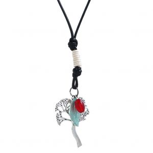 Collier Pendentif Feuille D'arbre Joyeux De Style National A La Mode, Accessoire De Bijoux Delicat - Neuf