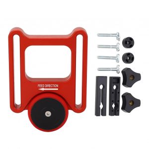 XYONG Guide de table de scie avec roue en caoutchouc pour etabli de travail du bois, outil d'alimentation de presse coulissante - Neuf