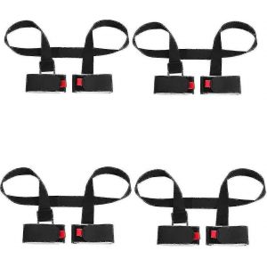 Lot De 4 Sangles De Porte-Épaule Réglables Pour Skis Et Bâtons - Sangle Mains Libres Pour Le Transport Du Matériel De Ski - Neuf