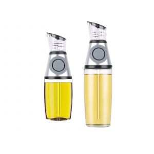 Bouteille Distributrice D'huile En Verre Pour Cuisine, 250 Ml Et 500 Ml, Avec Graduation. - Neuf