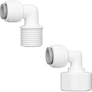 KALANKA-1 Pièces 1/2"" Femelle/Mâle To 3/8"" Rapide Connecteur Coude, Connecteur Coudé, Raccord Tuyau, Connecteur de Tuyau de Réfrigérateur - Neuf