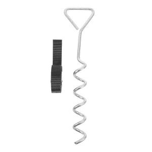 Piquets D'ancrage Pour Trampoline Avec Sangle Réglable - Kit De Fixation Au Sol En Acier Durable Pour Une Utilisation En Extérieur, Pour Sécuriser Les Trampolines, Les Tentes Et Plus Encore - Neuf