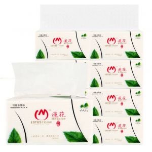 Hjlian Serviettes En Papier De Soie Amovibles Universelles Mouillables En Pate De Bois Indigene, 8 Sachets - Neuf