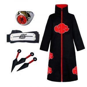 Costume D'halloween, Costume De Cosplay Naruto, Organisation Akatsuki, Cape De Nuage Rouge, Personnage D'anime - Neuf