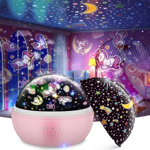 Veilleuse Licorne-Cadeau Pour Filles De 1,2,3,4,5,6 Ans-Projecteur Sensoriel Pour B&eacute;b&eacute;-Pour Autisme-Cadeau D'anniversaire Pour Filles De 1 &Agrave; 10 Ans - Neuf